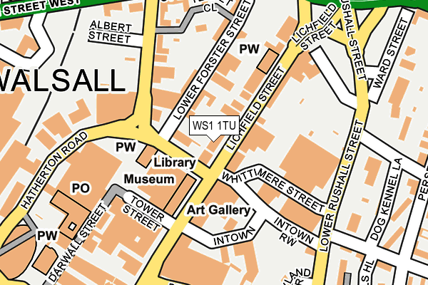 WS1 1TU map - OS OpenMap – Local (Ordnance Survey) WS1 1TU map - OS OpenMap – Local (Ordnance Survey)