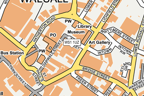 WS1 1UZ map - OS OpenMap – Local (Ordnance Survey) WS1 1UZ map - OS OpenMap – Local (Ordnance Survey)