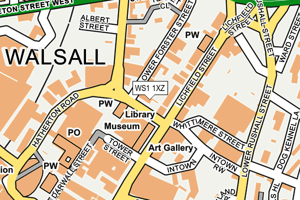 WS1 1XZ map - OS OpenMap – Local (Ordnance Survey) WS1 1XZ map - OS OpenMap – Local (Ordnance Survey)