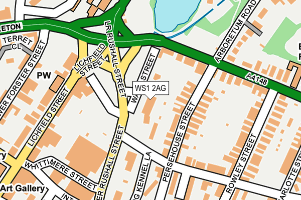 WS1 2AG map - OS OpenMap – Local (Ordnance Survey) WS1 2AG map - OS OpenMap – Local (Ordnance Survey)