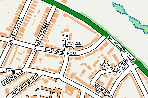 WS1 2BE map - OS OpenMap – Local (Ordnance Survey) WS1 2BE map - OS OpenMap – Local (Ordnance Survey)