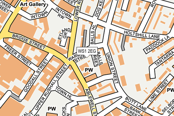 WS1 2EG map - OS OpenMap – Local (Ordnance Survey) WS1 2EG map - OS OpenMap – Local (Ordnance Survey)