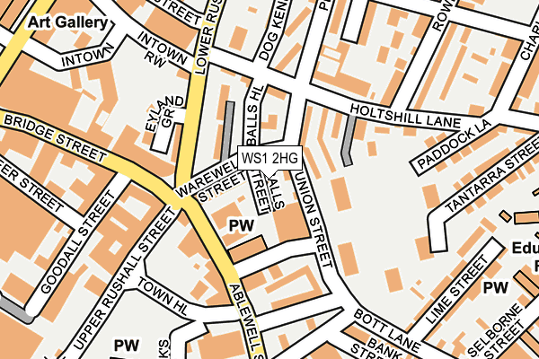 WS1 2HG map - OS OpenMap – Local (Ordnance Survey) WS1 2HG map - OS OpenMap – Local (Ordnance Survey)