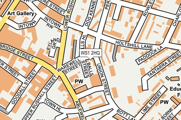 WS1 2HQ map - OS OpenMap – Local (Ordnance Survey) WS1 2HQ map - OS OpenMap – Local (Ordnance Survey)