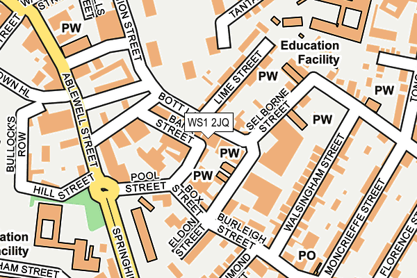 WS1 2JQ map - OS OpenMap – Local (Ordnance Survey) WS1 2JQ map - OS OpenMap – Local (Ordnance Survey)