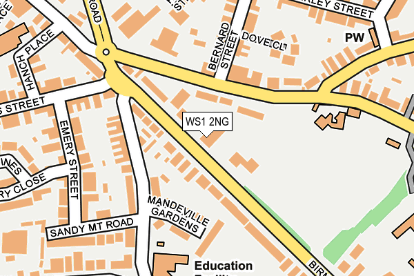 WS1 2NG map - OS OpenMap – Local (Ordnance Survey) WS1 2NG map - OS OpenMap – Local (Ordnance Survey)