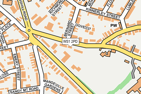 WS1 2PD map - OS OpenMap – Local (Ordnance Survey) WS1 2PD map - OS OpenMap – Local (Ordnance Survey)