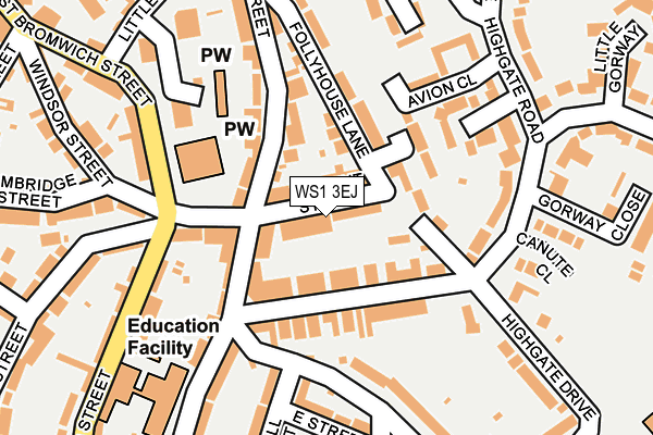 WS1 3EJ map - OS OpenMap – Local (Ordnance Survey) WS1 3EJ map - OS OpenMap – Local (Ordnance Survey)