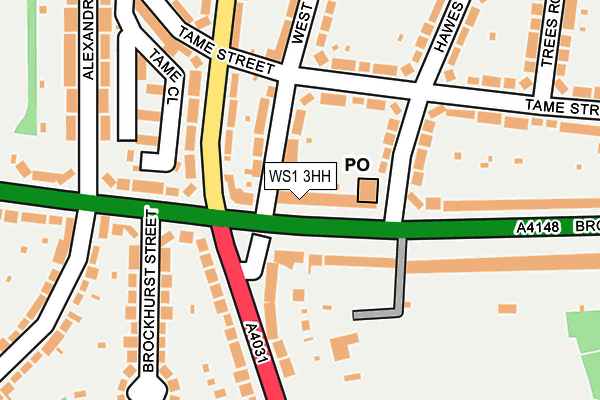 WS1 3HH map - OS OpenMap – Local (Ordnance Survey) WS1 3HH map - OS OpenMap – Local (Ordnance Survey)