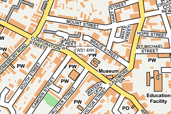WS1 4HH map - OS OpenMap – Local (Ordnance Survey) WS1 4HH map - OS OpenMap – Local (Ordnance Survey)