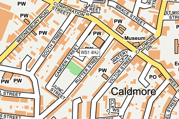 WS1 4HJ map - OS OpenMap – Local (Ordnance Survey) WS1 4HJ map - OS OpenMap – Local (Ordnance Survey)
