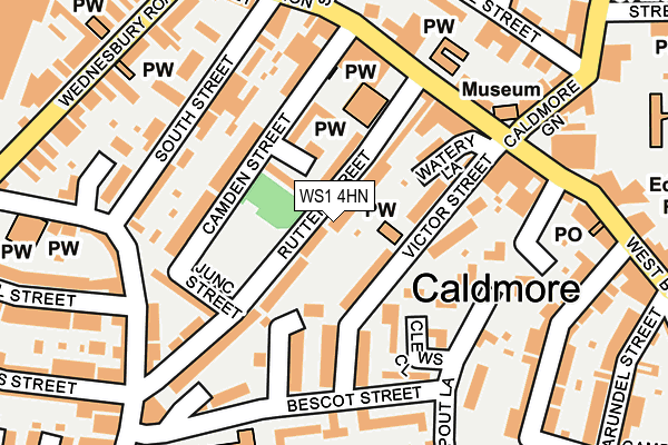 WS1 4HN map - OS OpenMap – Local (Ordnance Survey) WS1 4HN map - OS OpenMap – Local (Ordnance Survey)