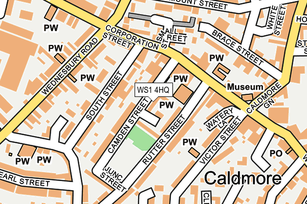 WS1 4HQ map - OS OpenMap – Local (Ordnance Survey) WS1 4HQ map - OS OpenMap – Local (Ordnance Survey)