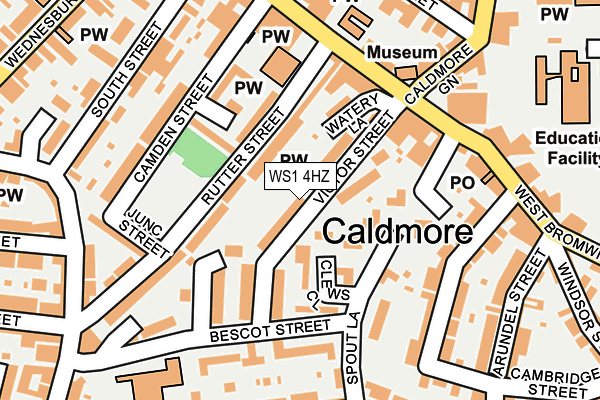 WS1 4HZ map - OS OpenMap – Local (Ordnance Survey) WS1 4HZ map - OS OpenMap – Local (Ordnance Survey)