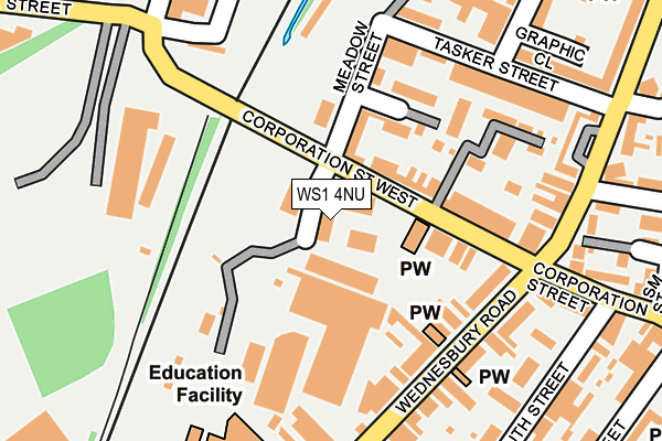 WS1 4NU map - OS OpenMap – Local (Ordnance Survey) WS1 4NU map - OS OpenMap – Local (Ordnance Survey)