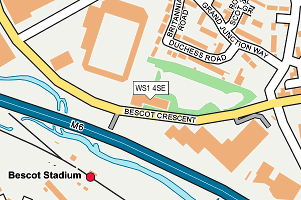 WS1 4SE map - OS OpenMap – Local (Ordnance Survey) WS1 4SE map - OS OpenMap – Local (Ordnance Survey)