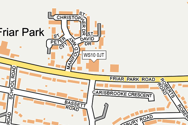 WS10 0JT map - OS OpenMap – Local (Ordnance Survey) WS10 0JT map - OS OpenMap – Local (Ordnance Survey)