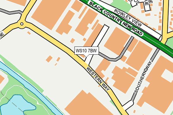 WS10 7BW map - OS OpenMap – Local (Ordnance Survey) WS10 7BW map - OS OpenMap – Local (Ordnance Survey)