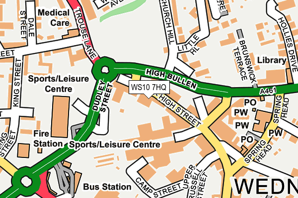 WS10 7HQ map - OS OpenMap – Local (Ordnance Survey)