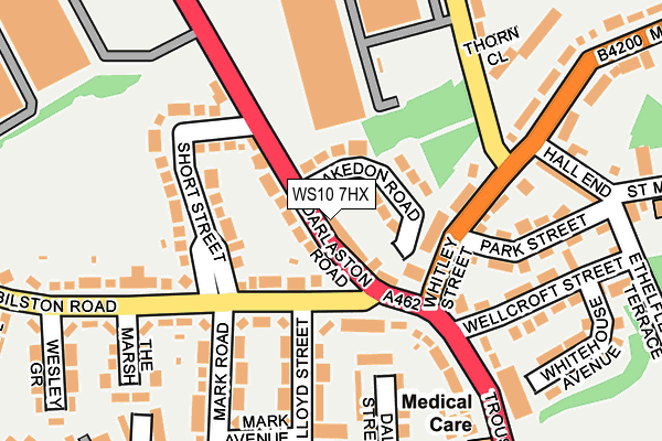 WS10 7HX map - OS OpenMap – Local (Ordnance Survey) WS10 7HX map - OS OpenMap – Local (Ordnance Survey)