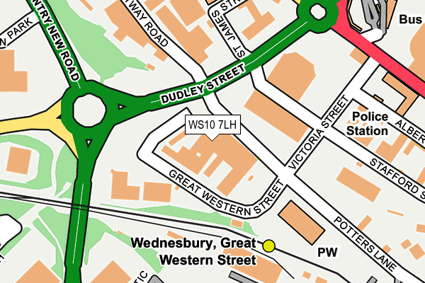 WS10 7LH map - OS OpenMap – Local (Ordnance Survey) WS10 7LH map - OS OpenMap – Local (Ordnance Survey)