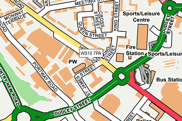 WS10 7PA map - OS OpenMap – Local (Ordnance Survey) WS10 7PA map - OS OpenMap – Local (Ordnance Survey)
