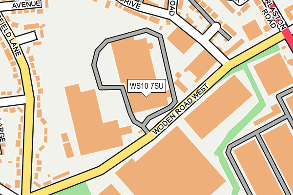 WS10 7SU map - OS OpenMap – Local (Ordnance Survey) WS10 7SU map - OS OpenMap – Local (Ordnance Survey)