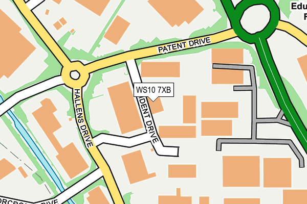 WS10 7XB map - OS OpenMap – Local (Ordnance Survey) WS10 7XB map - OS OpenMap – Local (Ordnance Survey)