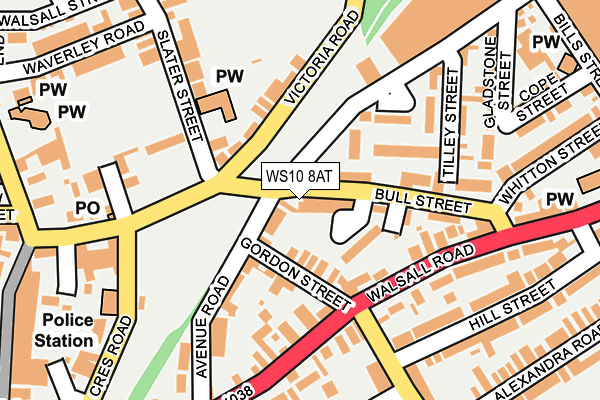 WS10 8AT map - OS OpenMap – Local (Ordnance Survey)