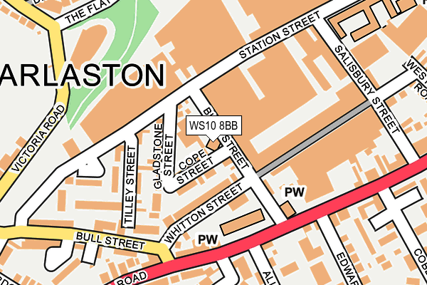 WS10 8BB map - OS OpenMap – Local (Ordnance Survey) WS10 8BB map - OS OpenMap – Local (Ordnance Survey)