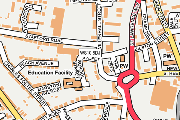 WS10 8DJ map - OS OpenMap – Local (Ordnance Survey) WS10 8DJ map - OS OpenMap – Local (Ordnance Survey)