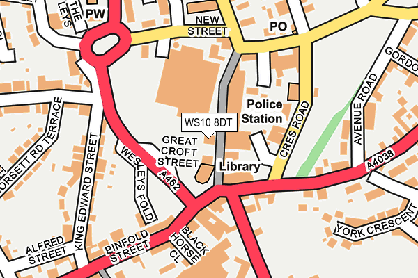 WS10 8DT map - OS OpenMap – Local (Ordnance Survey) WS10 8DT map - OS OpenMap – Local (Ordnance Survey)