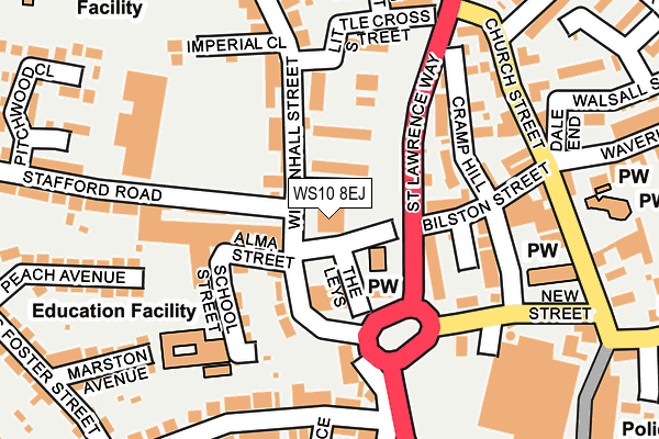 WS10 8EJ map - OS OpenMap – Local (Ordnance Survey) WS10 8EJ map - OS OpenMap – Local (Ordnance Survey)