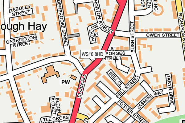WS10 8HD map - OS OpenMap – Local (Ordnance Survey) WS10 8HD map - OS OpenMap – Local (Ordnance Survey)