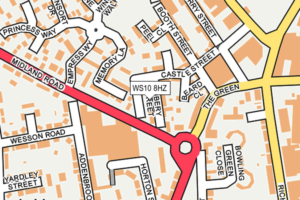 WS10 8HZ map - OS OpenMap – Local (Ordnance Survey) WS10 8HZ map - OS OpenMap – Local (Ordnance Survey)