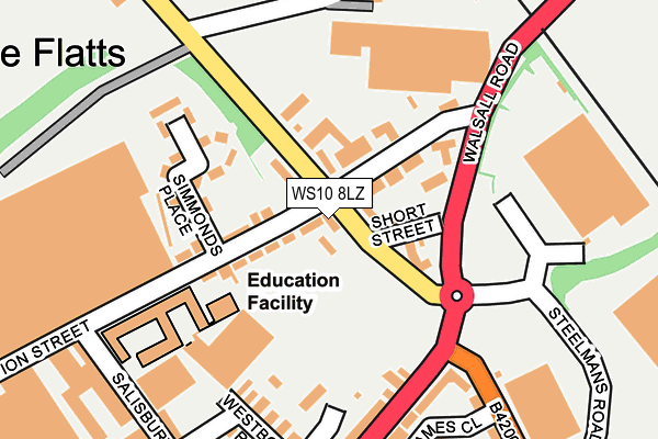 WS10 8LZ map - OS OpenMap – Local (Ordnance Survey) WS10 8LZ map - OS OpenMap – Local (Ordnance Survey)