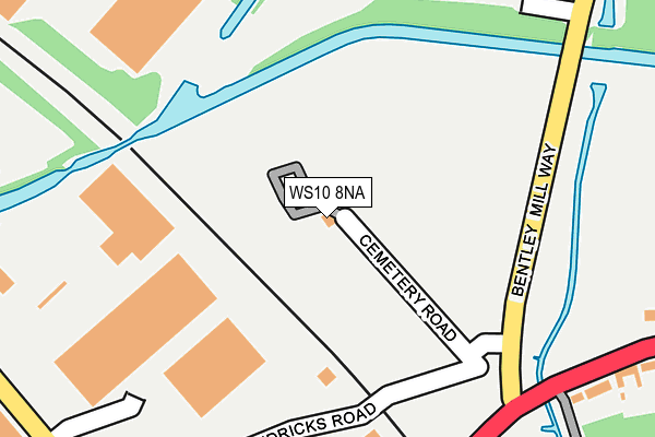 WS10 8NA map - OS OpenMap – Local (Ordnance Survey) WS10 8NA map - OS OpenMap – Local (Ordnance Survey)