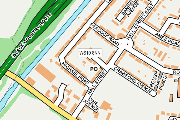 WS10 8NN map - OS OpenMap – Local (Ordnance Survey) WS10 8NN map - OS OpenMap – Local (Ordnance Survey)