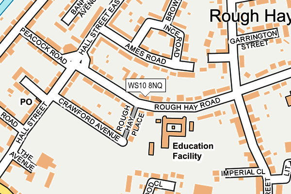 WS10 8NQ map - OS OpenMap – Local (Ordnance Survey) WS10 8NQ map - OS OpenMap – Local (Ordnance Survey)