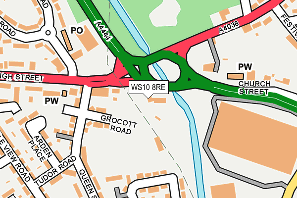 WS10 8RE map - OS OpenMap – Local (Ordnance Survey)