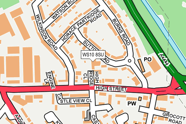 WS10 8SU map - OS OpenMap – Local (Ordnance Survey) WS10 8SU map - OS OpenMap – Local (Ordnance Survey)