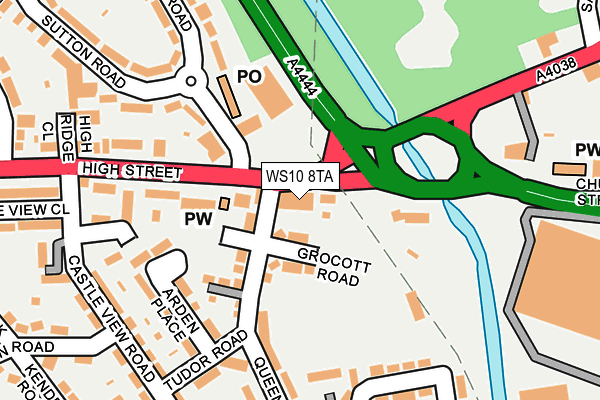 WS10 8TA map - OS OpenMap – Local (Ordnance Survey) WS10 8TA map - OS OpenMap – Local (Ordnance Survey)