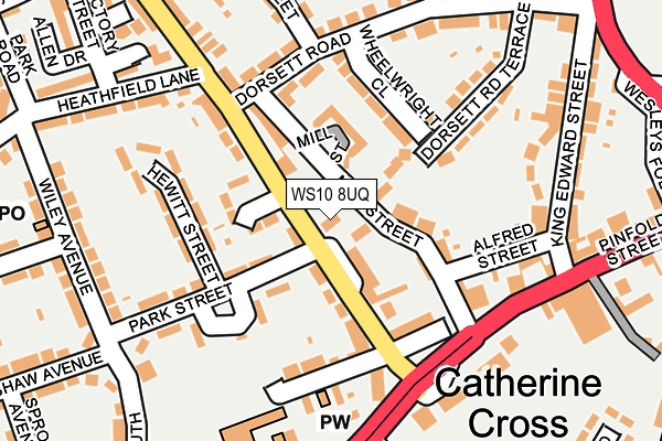 WS10 8UQ map - OS OpenMap – Local (Ordnance Survey) WS10 8UQ map - OS OpenMap – Local (Ordnance Survey)