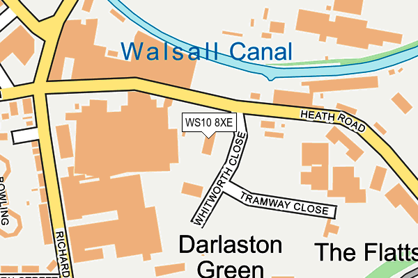 WS10 8XE map - OS OpenMap – Local (Ordnance Survey)