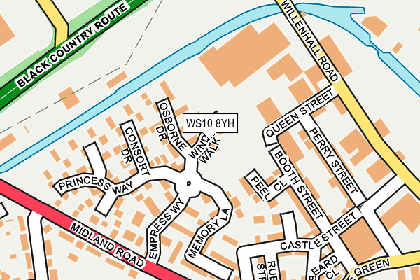 WS10 8YH map - OS OpenMap – Local (Ordnance Survey) WS10 8YH map - OS OpenMap – Local (Ordnance Survey)