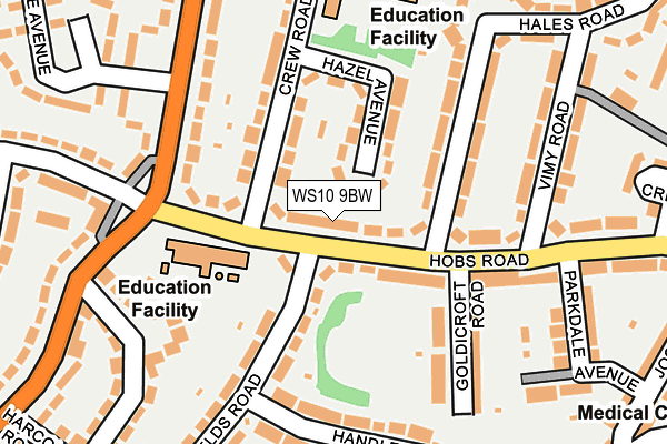 WS10 9BW map - OS OpenMap – Local (Ordnance Survey) WS10 9BW map - OS OpenMap – Local (Ordnance Survey)