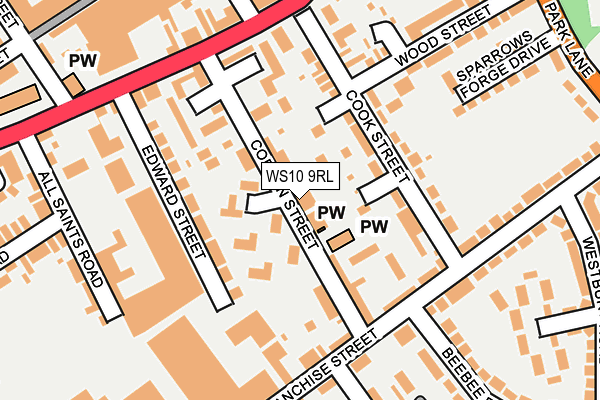 WS10 9RL map - OS OpenMap – Local (Ordnance Survey) WS10 9RL map - OS OpenMap – Local (Ordnance Survey)