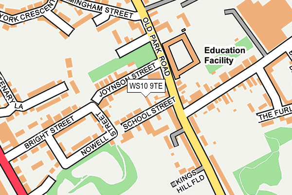 WS10 9TE map - OS OpenMap – Local (Ordnance Survey) WS10 9TE map - OS OpenMap – Local (Ordnance Survey)