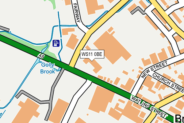 WS11 0BE map - OS OpenMap – Local (Ordnance Survey) WS11 0BE map - OS OpenMap – Local (Ordnance Survey)
