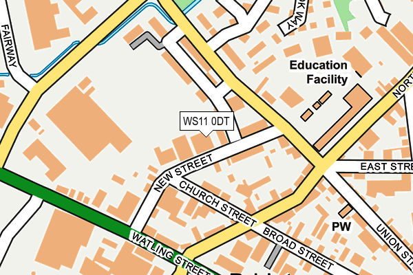WS11 0DT map - OS OpenMap – Local (Ordnance Survey) WS11 0DT map - OS OpenMap – Local (Ordnance Survey)